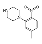 1-(5-methyl-2-nitrophenyl)piperazine结构式