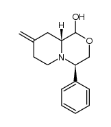 (4R,10R)-8-methylene-4-phenyloctahydropyrido[2,1-c][1,4]oxazin-1-ol Structure
