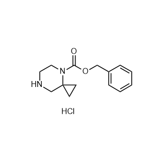4,7-Diaza-spiro[2.5]octane-4-carboxylic acid benzyl ester (hydrochloride) Structure