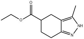 2H-Indazole-5-carboxylic acid, 4,5,6,7-tetrahydro-3-methyl-, ethyl ester Structure