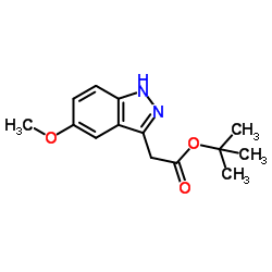 2-Methyl-2-propanyl (5-methoxy-1H-indazol-3-yl)acetate图片