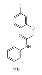 N-(3-aminophenyl)-2-(3-chlorophenoxy)acetamide结构式