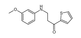3-(3-methoxyanilino)-1-thiophen-2-ylpropan-1-one Structure