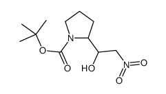 tert-butyl 2-(1-hydroxy-2-nitroethyl)pyrrolidine-1-carboxylate结构式