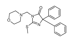 2-methylsulfanyl-3-(morpholin-4-ylmethyl)-5,5-diphenylimidazol-4-one Structure