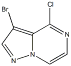 3-bromo-4-chloropyrazolo[1,5-a]pyrazine结构式