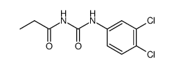 1-Propionyl-3-(3,4-dichlor-phenyl)-harnstoff结构式