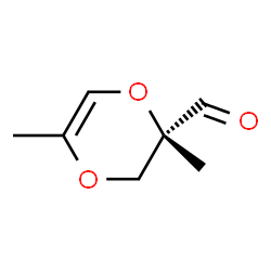 1,4-Dioxin-2-carboxaldehyde, 2,3-dihydro-2,5-dimethyl-, (2S)- (9CI) Structure