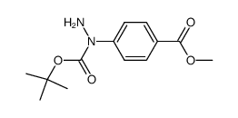 tert-butyl 1-(4-(methoxycarbonyl)phenyl)hydrazinecarboxylate结构式