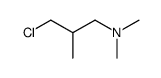 3-chloro-2-methylpropyl(dimethyl)amine structure