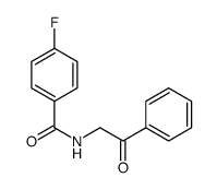 4-fluoro-N-(2-oxo-2-phenylethyl)benzamide结构式