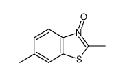 Benzothiazole, 2,6-dimethyl-, 3-oxide (8CI,9CI)结构式