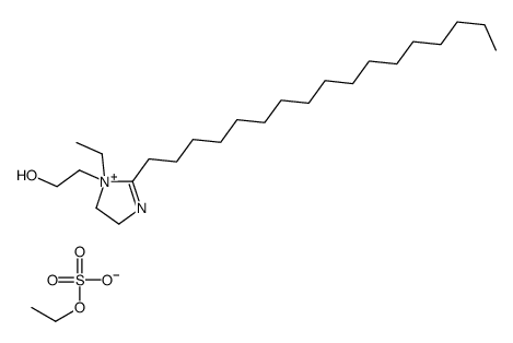 1-ethyl-2-heptadecyl-4,5-dihydro-1-(2-hydroxyethyl)-1H-imidazolium ethyl sulphate Structure