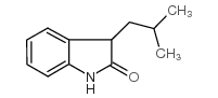 3-异丁基-1,3-二氢吲哚-2-酮结构式