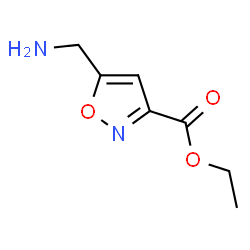 3-Isoxazolecarboxylicacid,5-(aminomethyl)-,ethylester(9CI) Structure