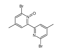 6,6'-DIBROMO-4,4'-DIMETHYL-2,2'-BIPYRIDINE-1-OXIDE结构式