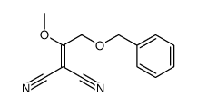 2-(1-methoxy-2-phenylmethoxyethylidene)propanedinitrile结构式