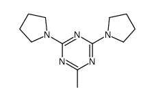 2-Methyl-4,6-di(1-pyrrolidinyl)-1,3,5-triazine结构式