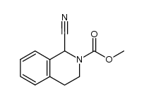 2-methoxycarbonyl-1,2,3,4-tetrahydroisoquinaldonitrile结构式