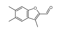 3,5,6-trimethyl-benzofuran-2-carbaldehyde结构式
