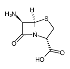 4-Thia-1-azabicyclo[3.2.0]heptane-2-carboxylicacid,6-amino-7-oxo-, Structure