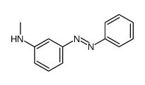N-methyl-3-phenyldiazenylaniline结构式