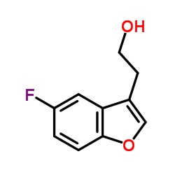 2-(5-Fluoro-1-benzofuran-3-yl)ethanol结构式