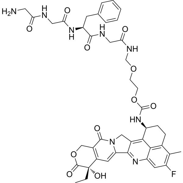 GGFG-amide-glycol-amide-Exatecan结构式