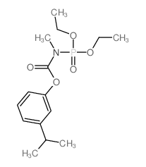 Carbamic acid,methylphosphono-, C-m-cumenyl diethyl ester (8CI)结构式