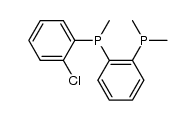 (+/-)-1-[(2-chlorophenyl)methylphosphino]-2-(dimethylphosphino)benzene结构式