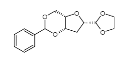 2,5-anhydro-4,6-O-benzylidene-3-deoxy-L-xylo-hexose ethylene acetal结构式