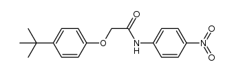 2-(4-tert-butylphenoxy)-N-(4'-nitrophen-1'-yl)acetamide结构式