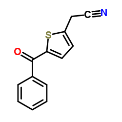 2-(5-BENZOYL-2-THIENYL)ACETONITRILE结构式