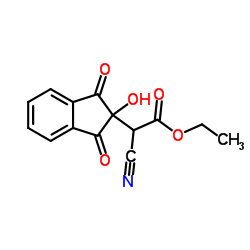 Ethyl cyano(2-hydroxy-1,3-dioxo-2,3-dihydro-1H-inden-2-yl)acetate结构式