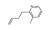 Pyridine, 2-(3-butenyl)-3-methyl- (9CI)结构式