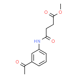 methyl 4-(3-acetylanilino)-4-oxobutanoate结构式