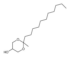 2-methyl-2-undecyl-1,3-dioxan-5-ol结构式
