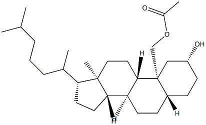 5α-Cholestane-2β,19-diol 19-acetate结构式