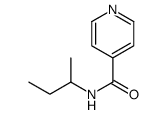 N-(1-Methylpropyl)-4-pyridinecarboxamide Structure