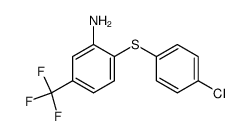 2-[(4-Chlorophenyl)thio]-5-(trifluoromethyl)aniline structure