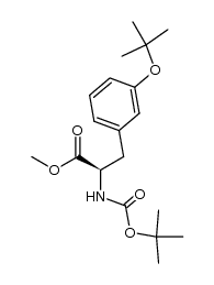 (R)-N-Boc-O-tert-Bu-m-tyrosine methyl ester结构式