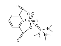 dioxo-(pyridine-2,6-dicarboxylato)(hexamethylphosphoramide)molybdenum(VI)结构式