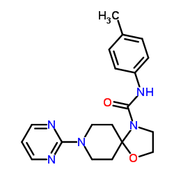 N-(4-Methylphenyl)-8-(2-pyrimidinyl)-1-oxa-4,8-diazaspiro[4.5]decane-4-carboxamide结构式