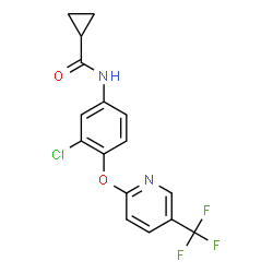 N-(3-CHLORO-4-([5-(TRIFLUOROMETHYL)-2-PYRIDINYL]OXY)PHENYL)CYCLOPROPANECARBOXAMIDE Structure