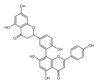 2,3-二氢穗花杉双黄酮结构式