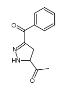 3-acetyl-5-benzoyl-3,4-dihydro-2H-pyrazole Structure