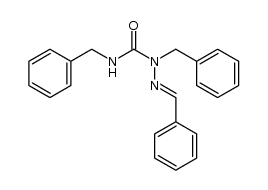 benzaldehyde-(2,4-dibenzyl semicarbazone)结构式