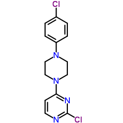 2-Chloro-4-[4-(4-chlorophenyl)-1-piperazinyl]pyrimidine Structure