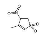 4-methyl-3-nitro-2,3-dihydrothiophene 1,1-dioxide结构式