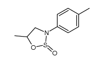 2-oxo-3-(p-methylphenyl)-5-methyl-1,2,3-oxathiazolidine Structure